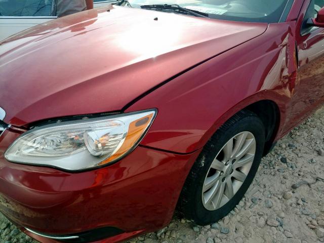 1C3CCBBB3DN578993 - 2013 CHRYSLER 200 TOURIN RED photo 9