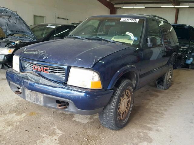 1GKCT18W8XK515625 - 1999 GMC JIMMY BLUE photo 2