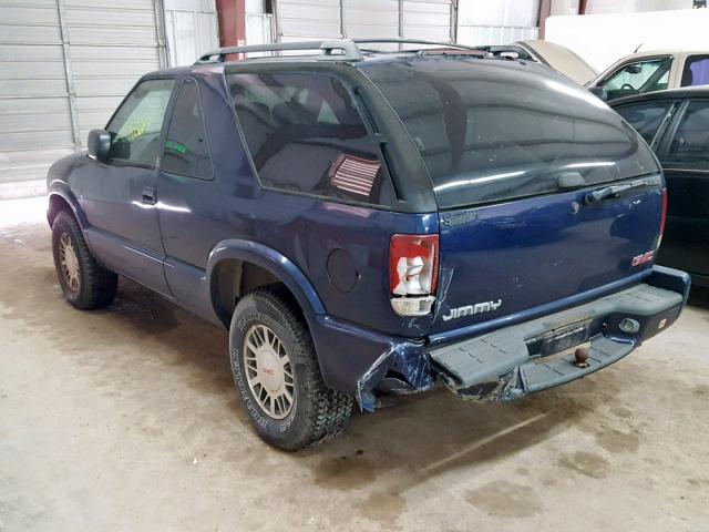 1GKCT18W8XK515625 - 1999 GMC JIMMY BLUE photo 3