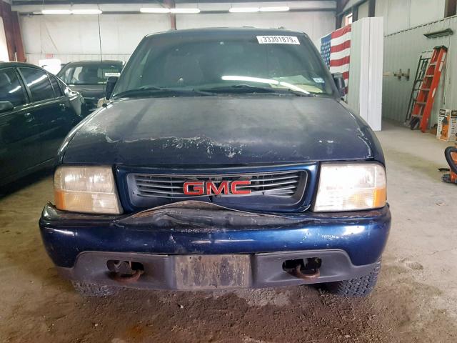 1GKCT18W8XK515625 - 1999 GMC JIMMY BLUE photo 9