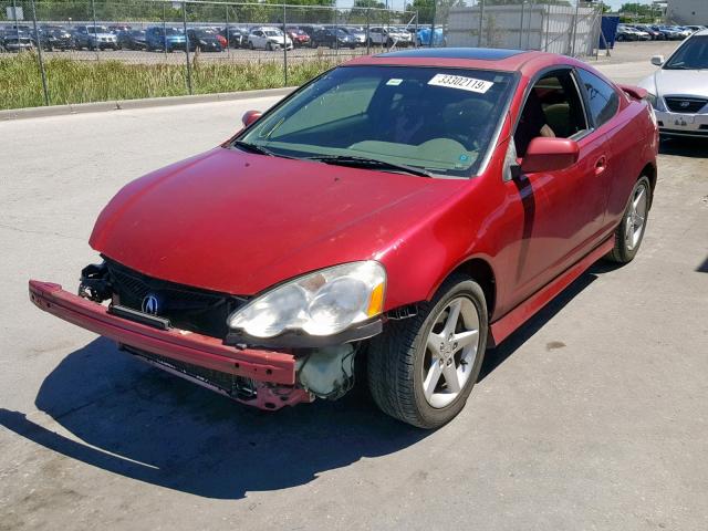 JH4DC53042C001721 - 2002 ACURA RSX TYPE-S RED photo 2
