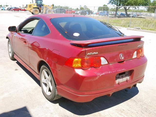 JH4DC53042C001721 - 2002 ACURA RSX TYPE-S RED photo 3