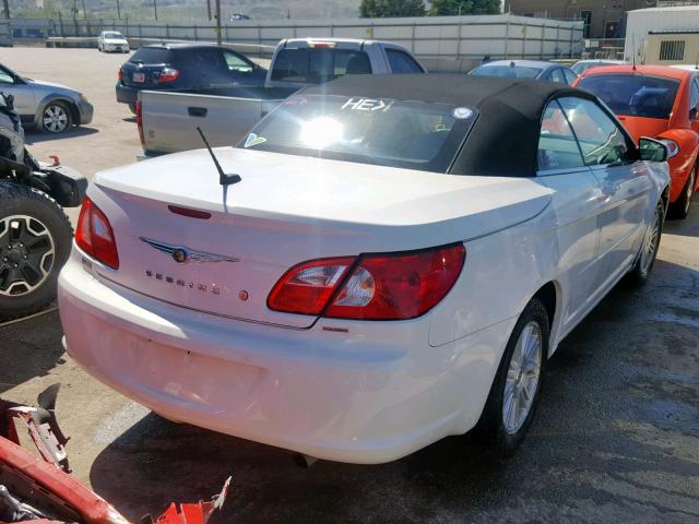 1C3LC55R28N248312 - 2008 CHRYSLER SEBRING TO WHITE photo 4