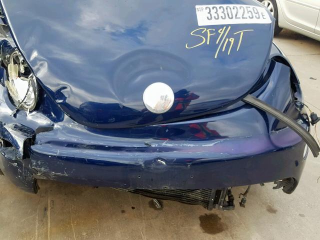 3VWCK21C93M412315 - 2003 VOLKSWAGEN NEW BEETLE Mavi foto 7