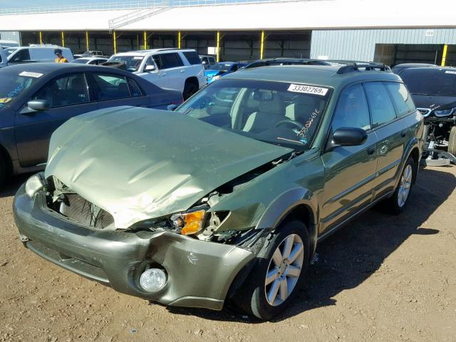 4S4BP61C467356494 - 2006 SUBARU LEGACY OUT GREEN photo 2