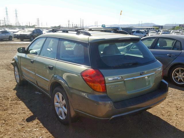 4S4BP61C467356494 - 2006 SUBARU LEGACY OUT GREEN photo 3