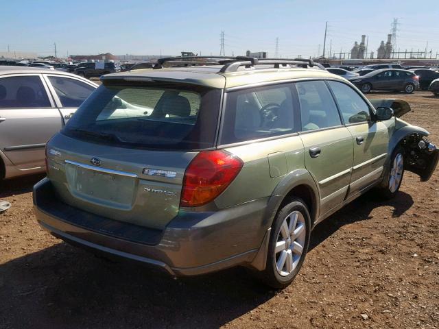 4S4BP61C467356494 - 2006 SUBARU LEGACY OUT GREEN photo 4