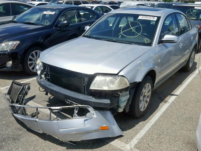 WVWPD63B43P185376 - 2003 VOLKSWAGEN PASSAT GLS SILVER photo 2