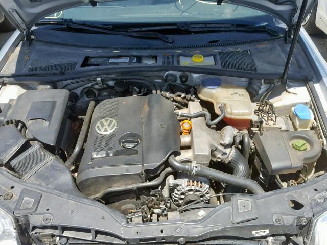 WVWPD63B43P185376 - 2003 VOLKSWAGEN PASSAT GLS SILVER photo 7