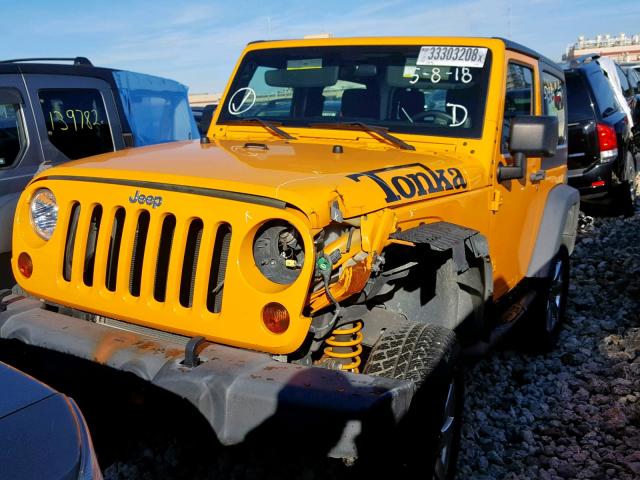 1C4AJWAG4CL262204 - 2012 JEEP WRANGLER S ORANGE photo 2