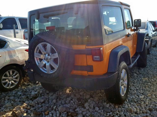 1C4AJWAG4CL262204 - 2012 JEEP WRANGLER S ORANGE photo 4