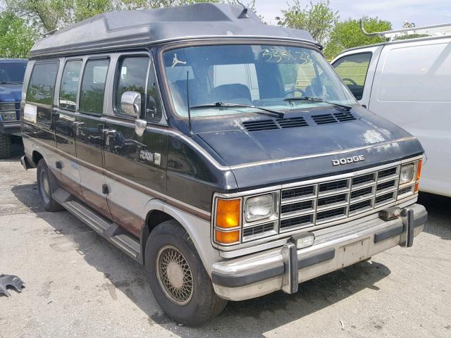 2B6HB23T5HK295884 - 1987 DODGE RAM VAN B2 TWO TONE photo 1