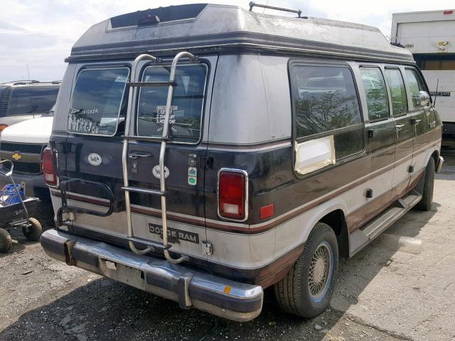 2B6HB23T5HK295884 - 1987 DODGE RAM VAN B2 TWO TONE photo 4