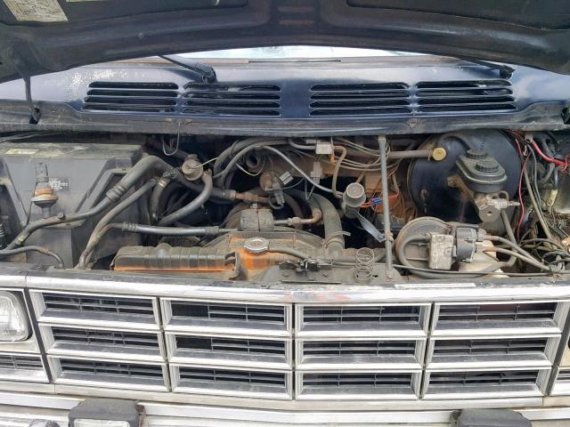 2B6HB23T5HK295884 - 1987 DODGE RAM VAN B2 TWO TONE photo 7