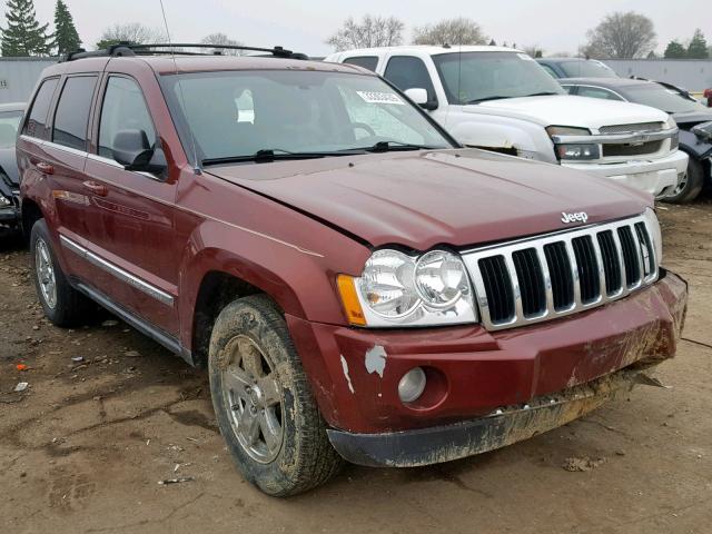 1J8HR58277C509449 - 2007 JEEP GRAND CHER BURGUNDY photo 1