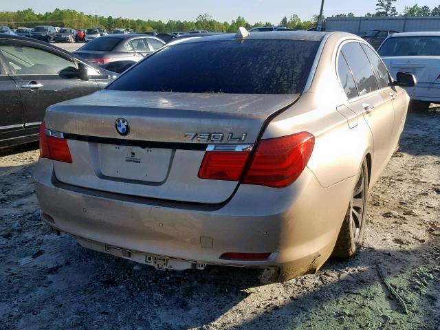 WBAKB83559CY61109 - 2009 BMW 750 LI GOLD photo 4