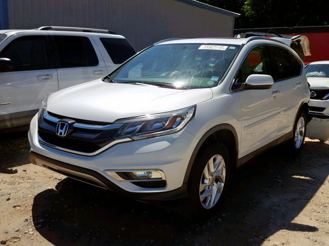 5J6RM3H79FL006606 - 2015 HONDA CR-V EXL WHITE photo 2