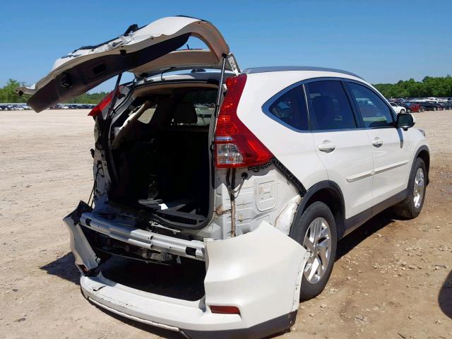 5J6RM3H79FL006606 - 2015 HONDA CR-V EXL WHITE photo 4