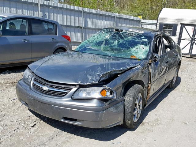 2G1WF52E059367999 - 2005 CHEVROLET IMPALA CHARCOAL photo 2