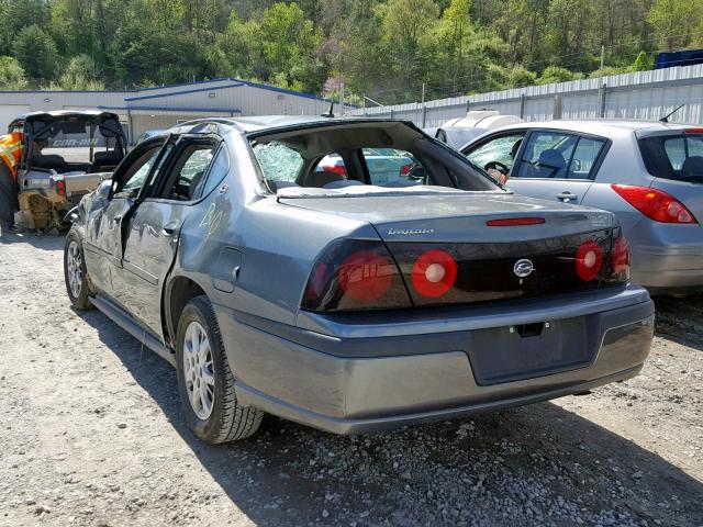 2G1WF52E059367999 - 2005 CHEVROLET IMPALA CHARCOAL photo 3