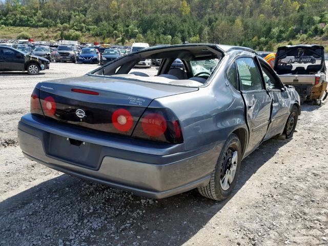 2G1WF52E059367999 - 2005 CHEVROLET IMPALA CHARCOAL photo 4