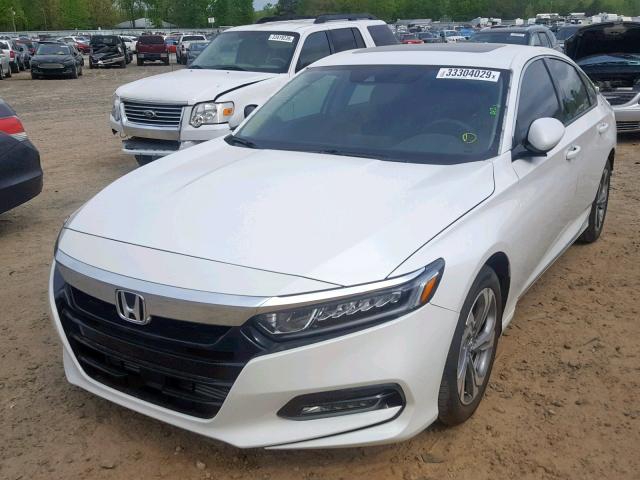 1HGCV1F69JA175716 - 2018 HONDA ACCORD EXL WHITE photo 2