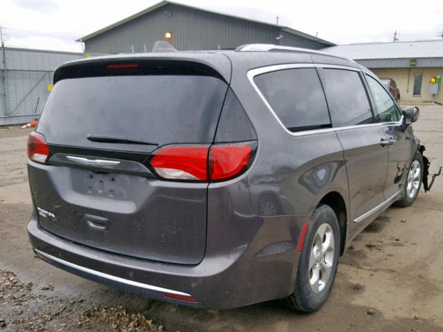 2C4RC1EG7HR515959 - 2017 CHRYSLER PACIFICA T GRAY photo 4