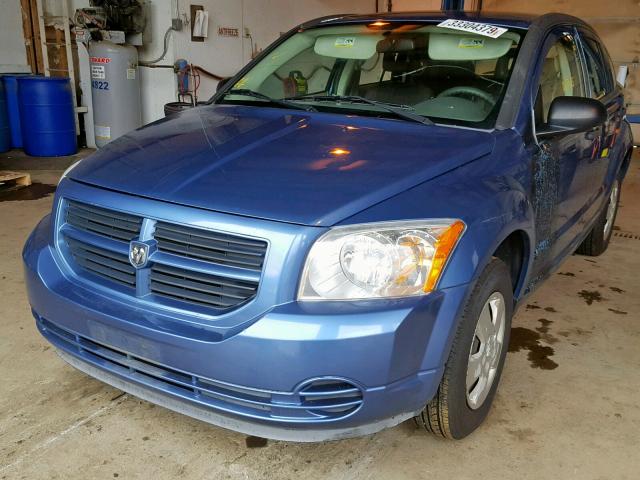 1B3HB28B57D240356 - 2007 DODGE CALIBER BLUE photo 2