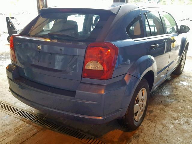 1B3HB28B57D240356 - 2007 DODGE CALIBER BLUE photo 4