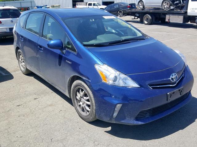 JTDZN3EU2EJ002209 - 2014 TOYOTA PRIUS V BLUE photo 1