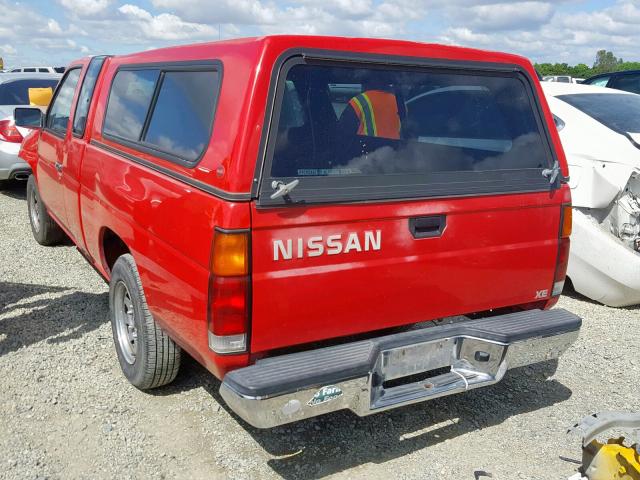 1N6SD16S6SC417262 - 1995 NISSAN TRUCK KING RED photo 3