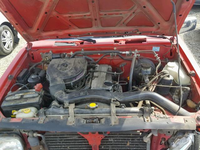 1N6SD16S6SC417262 - 1995 NISSAN TRUCK KING RED photo 7