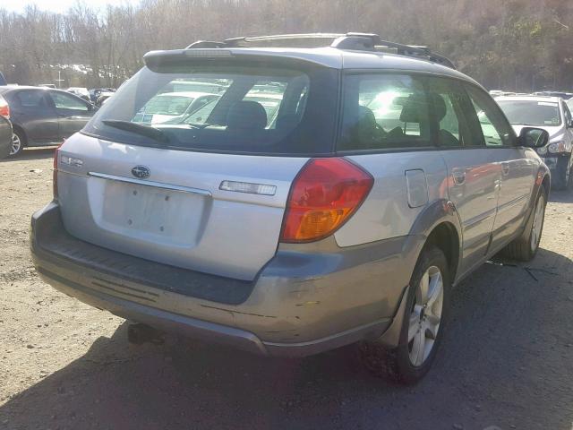 4S4BP67C666302143 - 2006 SUBARU LEGACY OUT SILVER photo 4