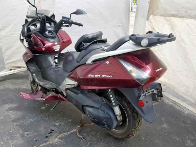 JH2PF01182K001271 - 2002 HONDA FSC600 RED photo 3