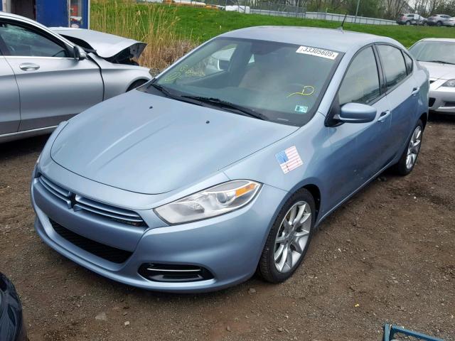 1C3CDFBA4DD268174 - 2013 DODGE DART SXT BLUE photo 2