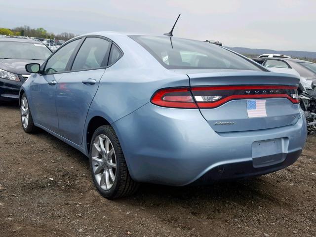 1C3CDFBA4DD268174 - 2013 DODGE DART SXT BLUE photo 3