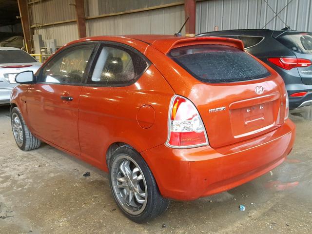 KMHCM36C88U064064 - 2008 HYUNDAI ACCENT GS 橙色 照片 3