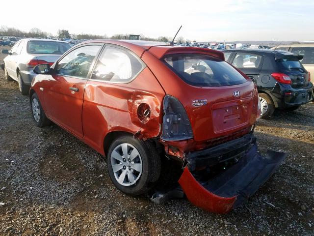 KMHCM36C48U079001 - 2008 HYUNDAI ACCENT GS  photo 3