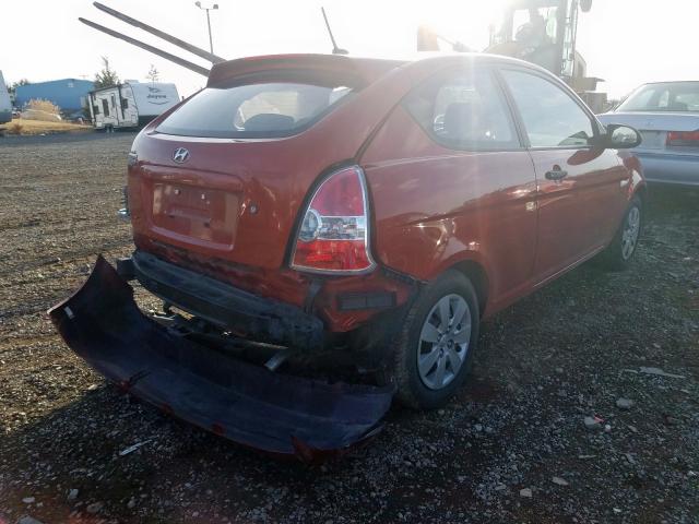 KMHCM36C48U079001 - 2008 HYUNDAI ACCENT GS  photo 4