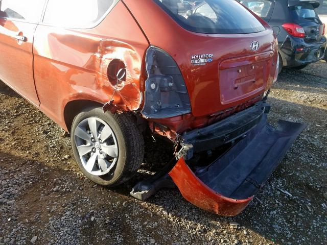 KMHCM36C48U079001 - 2008 HYUNDAI ACCENT GS  photo 9