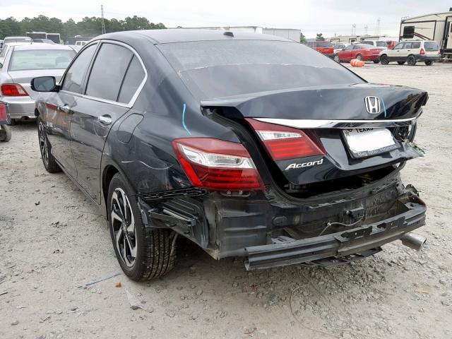 1HGCR2F8XGA101225 - 2016 HONDA ACCORD EXL BLACK photo 3