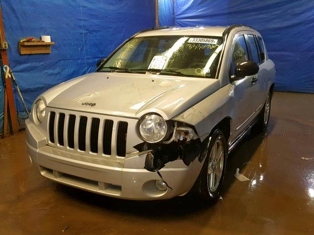 1J8FF47W78D759624 - 2008 JEEP COMPASS SP SILVER photo 2