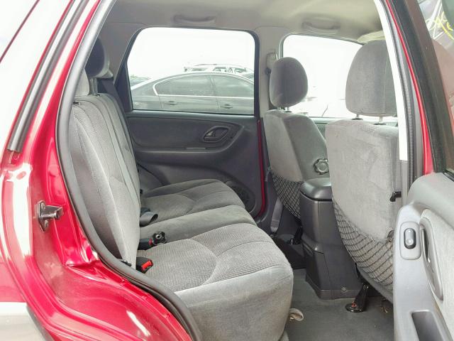 4F2YZ04114KM00607 - 2004 MAZDA TRIBUTE LX RED photo 6