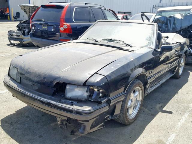 1FABP45E3KF297464 - 1989 FORD MUSTANG GT BLACK photo 2