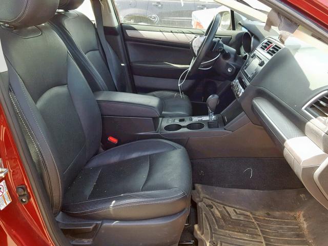 4S4BSBAC4F3241571 - 2015 SUBARU OUTBACK 2. RED photo 5