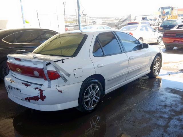 3G1JH52F54S164136 - 2004 CHEVROLET CAVALIER L WHITE photo 4