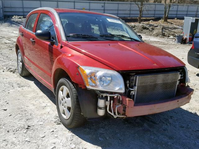 1B3HB28B37D195398 - 2007 DODGE CALIBER RED photo 1