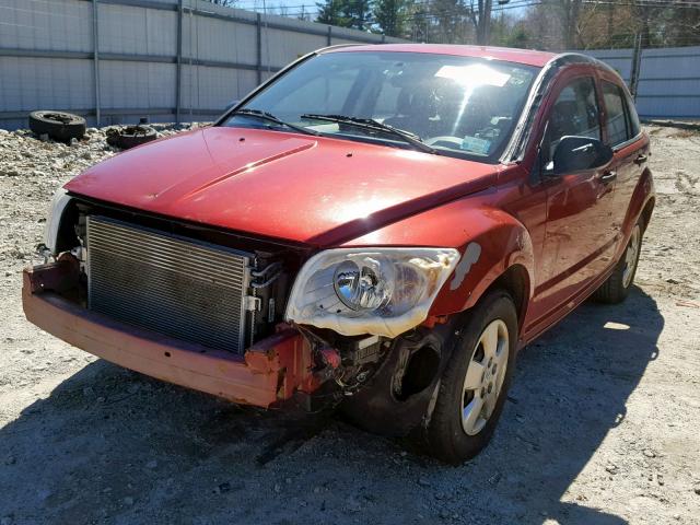 1B3HB28B37D195398 - 2007 DODGE CALIBER RED photo 2