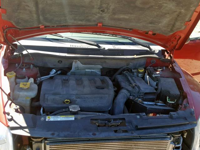 1B3HB28B37D195398 - 2007 DODGE CALIBER RED photo 7