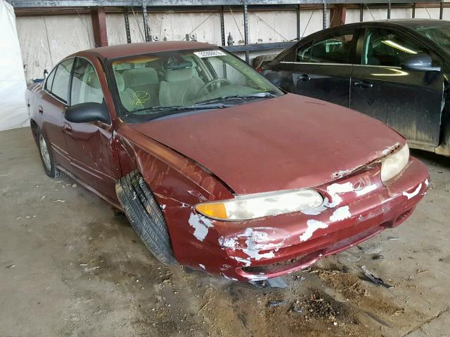 1G3NL52F12C246651 - 2002 OLDSMOBILE ALERO GL MAROON photo 1